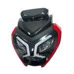 Combo Farola + Carenaje Tvs-125 Raider Rojo