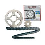 Kit Arrastre Plateado Boxer-100 Ct/platino 14t/42t + 428x124l Cadena Sencilla